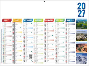 Calendrier bancaire personnalisable Alexandre 2027 2