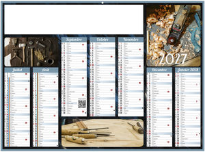 Calendrier bancaire personnalisable Artisanal 2027 2