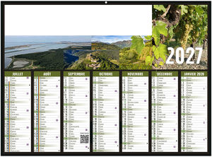 Calendrier bancaire personnalisable Aymeric 2027 2