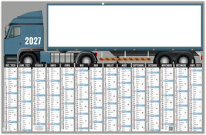 Calendrier bancaire personnalisable Camion 2027 3
