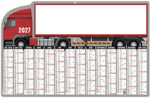 Calendrier bancaire personnalisable Camion 2027 4
