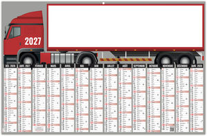 Calendrier bancaire personnalisable Camion 2027 5