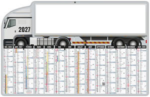 Calendrier bancaire personnalisable Camion 2027