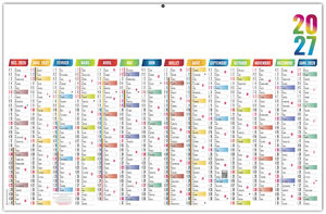 Calendrier bancaire personnalisable Casimir 2027 1