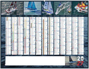 Calendrier bancaire personnalisable Course au Large 2027 1