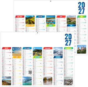 Calendrier bancaire personnalisable Émilien 2027