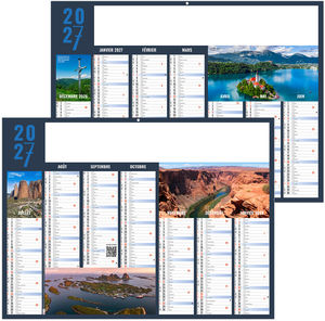 Calendrier bancaire personnalisable Expéditions 2027