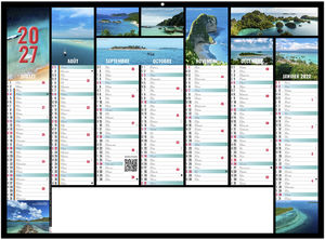 Calendrier bancaire personnalisable Jeanne 2027 2