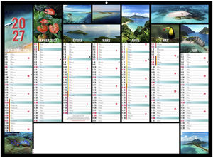 Calendrier bancaire personnalisable Jeanne 2027 1