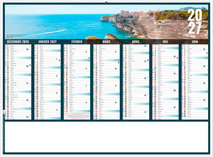 Calendrier bancaire personnalisable Liberté Corse 2027 1