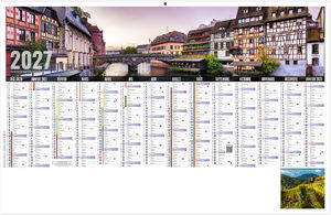 Calendrier bancaire personnalisable Libre Choix Alsacien 2027