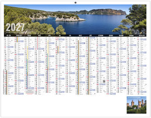 Calendrier bancaire personnalisable Libre Choix Provençal 2027 1
