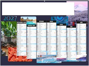 Calendrier bancaire personnalisable Nature 2027 1