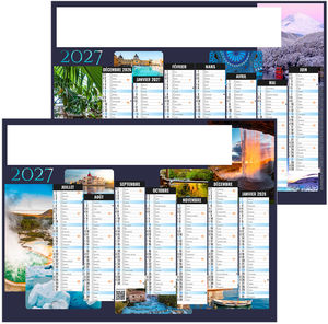 Calendrier bancaire personnalisable Nature 2027