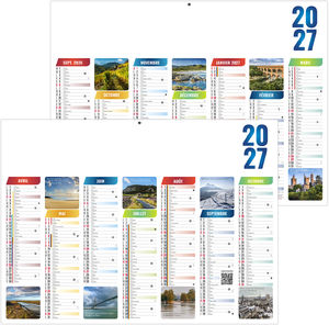 Calendrier bancaire personnalisable Scolaire Émilien 2027