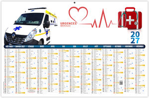 Calendrier bancaire personnalisable Urgence 2027 1