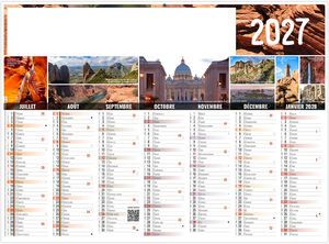 Calendrier bancaire personnalisé Barnabé 2027 2