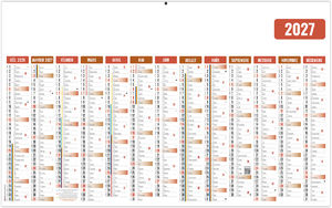 Calendrier bancaire personnalisé Ecomax 2027 1