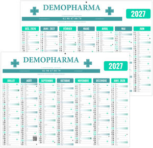 Calendrier bancaire personnalisé Gameco 2027 3