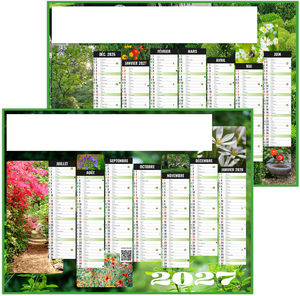 Calendrier bancaire personnalisé Jardins 2027