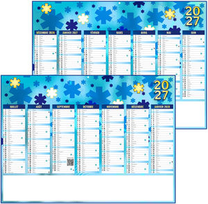 Calendrier bancaire personnalisé Matthieu 2027