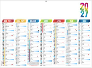 Calendrier bancaire publicitaire Arlequin 2027 1