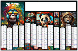 Calendrier bancaire publicitaire Artistes 2027
