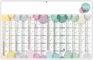 Calendrier bancaire publicitaire Bulles 2027 1