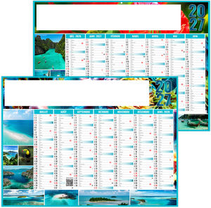 Calendrier bancaire publicitaire Exotic 2027