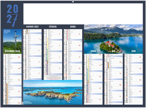 Calendrier bancaire publicitaire Expéditions 2027 1