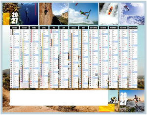 Calendrier bancaire publicitaire Intense 2027 1