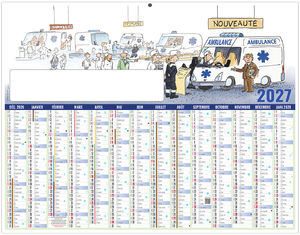 Calendrier bancaire publicitaire L'Ambulancier 2027 2