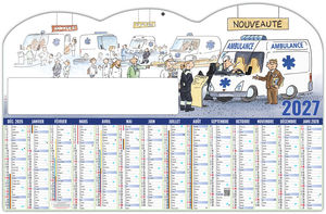 Calendrier bancaire publicitaire L'Ambulancier 2027