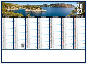 Calendrier bancaire publicitaire Liberté Paca 2027 2