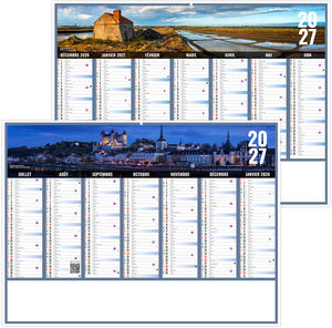 Calendrier bancaire publicitaire Liberté Pays-de-Loire 2027