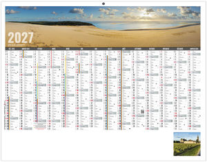 Calendrier bancaire publicitaire Libre Choix Aquitain 2027 1