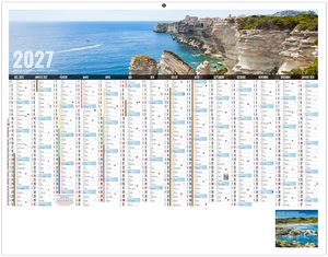 Calendrier bancaire publicitaire Libre Choix Corse 2027 1