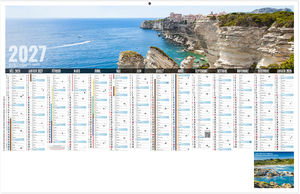 Calendrier bancaire publicitaire Libre Choix Corse 2027
