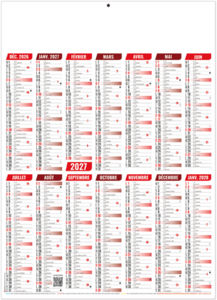 Calendrier bancaire publicitaire Marianne 2027 2