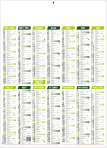 Calendrier bancaire publicitaire Marianne 2027 3