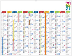 Calendrier bancaire publicitaire Maximilien 2027 2