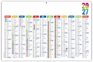 Calendrier bancaire publicitaire Maximilien 2027 3