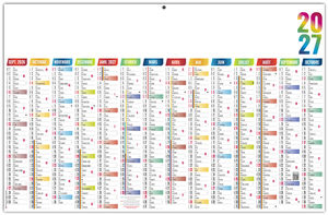 Calendrier bancaire publicitaire Scolaire Casimir 2027 1