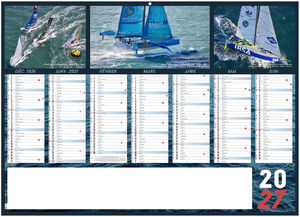 Calendrier bancaire publicitaire Voile 2027 1