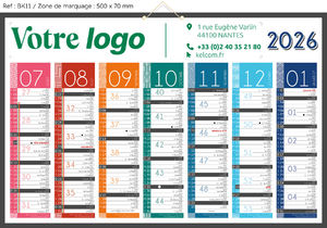 Calendrier bancaire Tendance Maxi publicitaire 1
