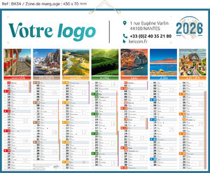 Calendrier banque publicitaire planète, Planète