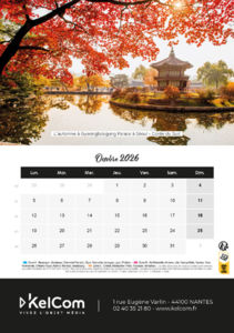 Calendrier chevalet personnalisé Colonne 14.8 x 21 cm 10