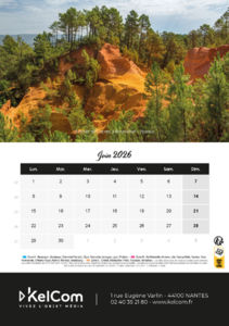 Calendrier chevalet personnalisé Colonne 14.8 x 21 cm 6