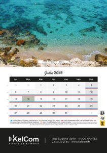 Calendrier chevalet personnalisé Colonne 14.8 x 21 cm 7