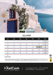 Calendrier chevalet personnalisé Colonne 14.8 x 21 cm 8